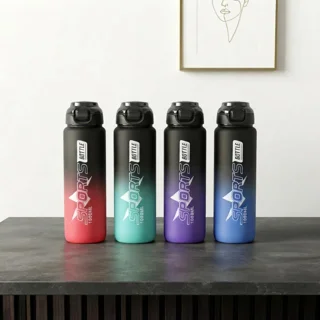 قمقمه نی دار یک لیتری طرح Sports Bottle