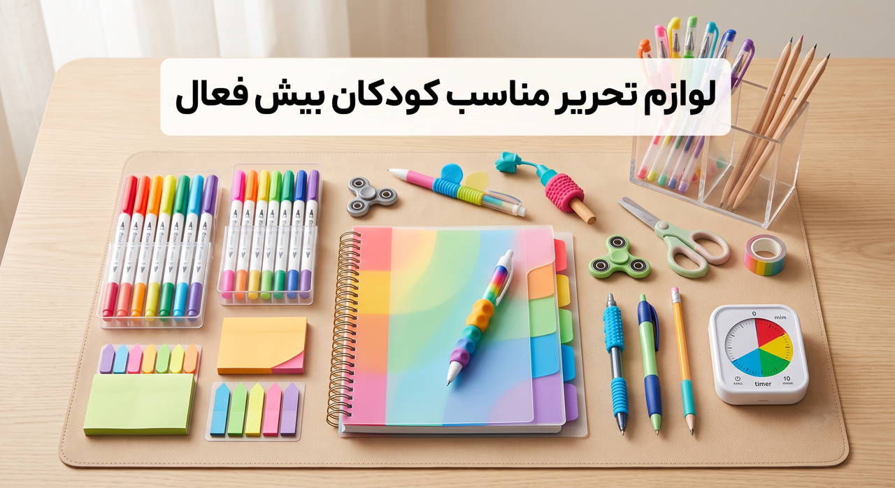راهنمای انتخاب لوازم تحریر برای کودکان بیش‌فعال (ADHD)