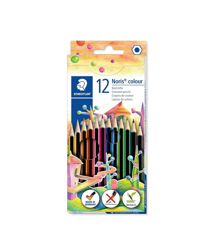 مداد رنگی 12 رنگ وُپِکس جعبه مقوایی استدلر