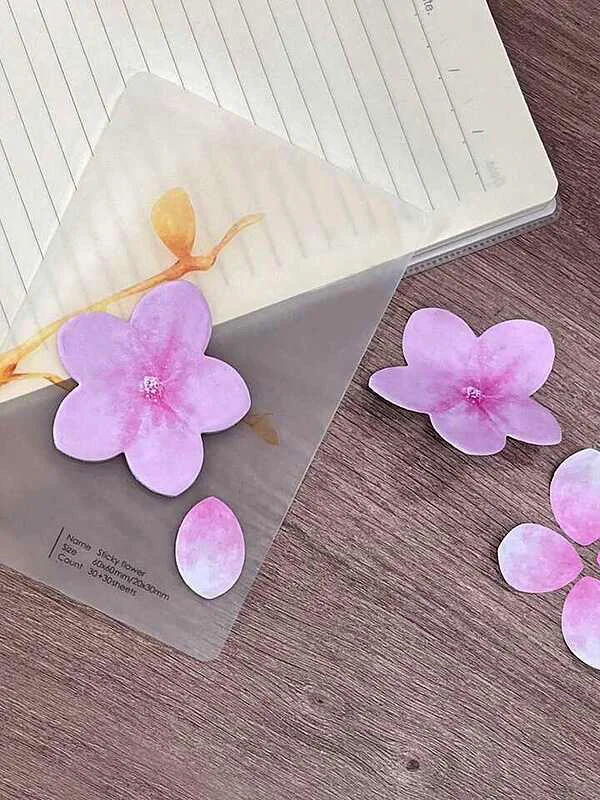 استیک نوت طرح گل و گلبرگ