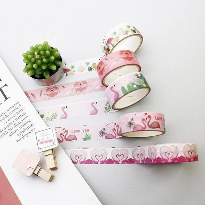 چسب واشی طرح فلامینگو