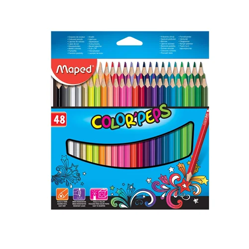 مداد رنگی 48 رنگ جعبه مقوایی مَپِد