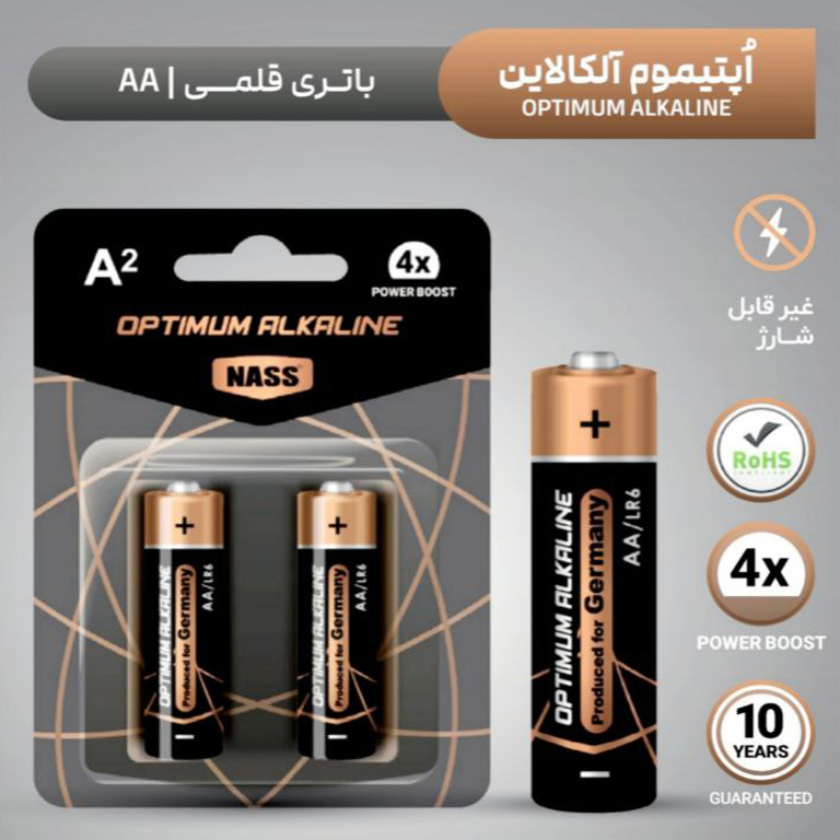 باطری 2 عددی ناس اپتیموم آلکالاین