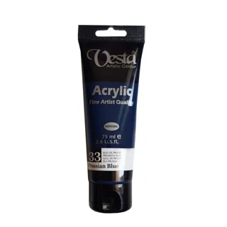 رنگ اکریلیک وستا Prussian Blue 33 حجم 75 میل