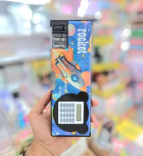 جامدادی مگنتی کوچک ماشین حساب دار طرح Rocket
