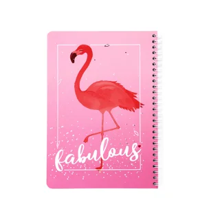دفتر مشق 80 برگ مدل فلامینگو طرح Fabulous