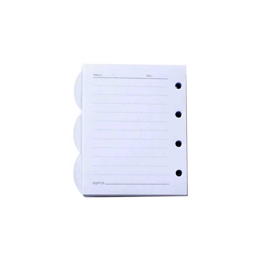 برگه یدک دفترچه یادداشت کلاسوری 4 حلقه پاپکو بسته 60 عددی B8