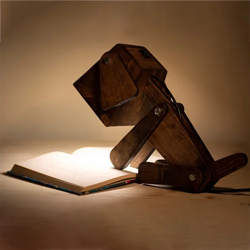 چراغ مطالعه چوبی طرح سگ مدل Dog Light