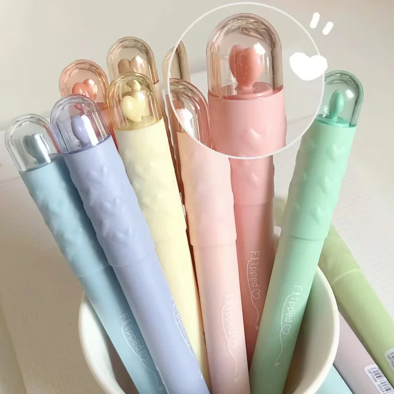 ماژیک هایلایت پاستلی طرح قلب بسته 4 رنگ