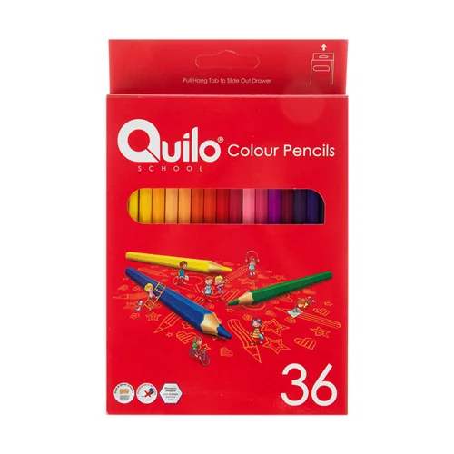 مداد رنگی 36 رنگ جعبه مقوايی کوییلو