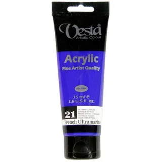 رنگ اکریلیک وستا French Ultramarine 21 حجم 75 میل