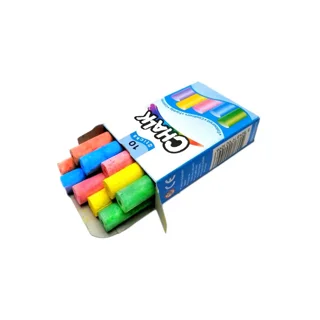 گچ تخته سیاه بسته 10 عددی رنگی