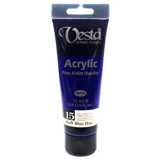 رنگ اکریلیک وستا Cobalt Blue Hue 15 حجم 75 میل