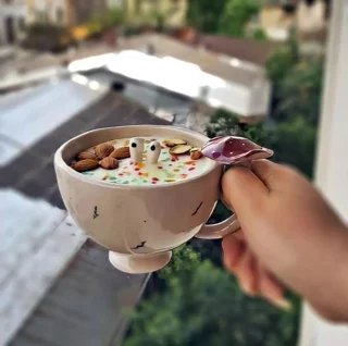 ماگ دست ساز طرح حلزون