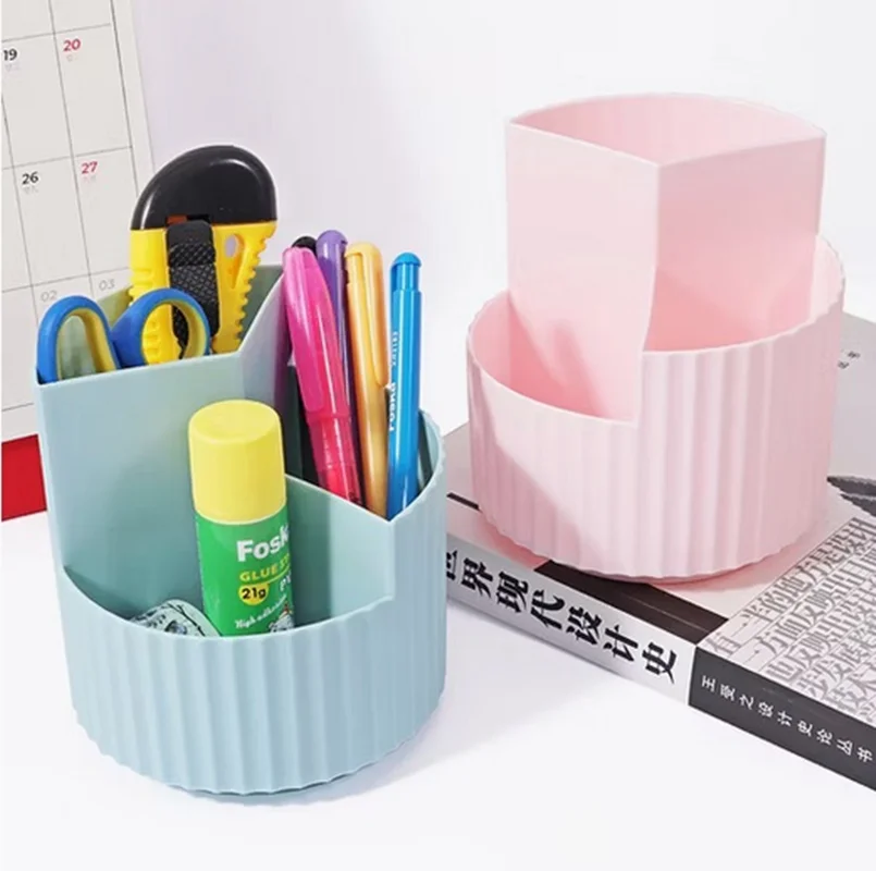 جا قلمی رومیزی سه قسمتی چرخان