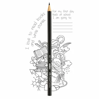 مداد مشکی شش ضلعی فابر کاستل