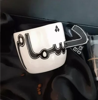 ماگ دست ساز طرح پشمام