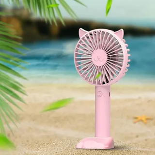 پنکه شارژی پايه و هولدر دار طرح گربه کد TGX-205