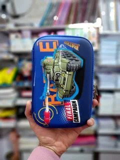 جامدادی کتابی سه بعدی بزرگ طرح تانک 1