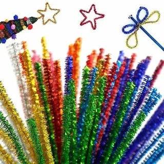 پیپ پاکن مخملی زری دار بسته 10 عددی الف