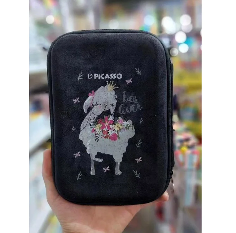 جامدادی تبلتی بزرگ مخمل طرح لاما