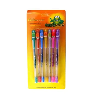 خودکار اکلیلی معطر میوه ای 7 رنگ متالیک