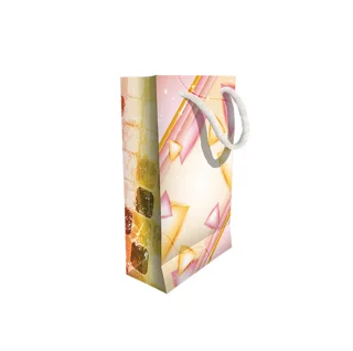 بگ هدیه مستطیل عمودی کوچک سایز 6*10/5*18 طرح مثلث