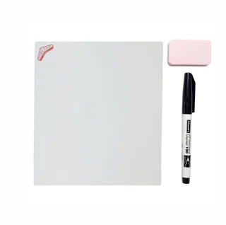 تخته وايت برد مگنتی بومرنگ سايز 16x19 طرح ساده