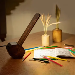 چراغ مطالعه چوبی اهرمی کد p0310