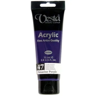 رنگ اکریلیک وستا Dioxazin Purple 47 حجم 75 میل