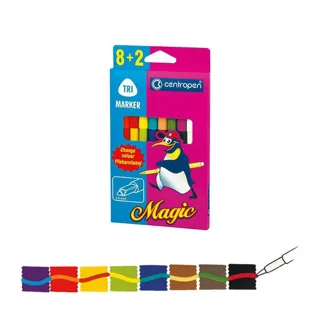 ماژیک جادویی تغییر رنگ سنتروپن بسته 2+8 عددی (16 رنگ)