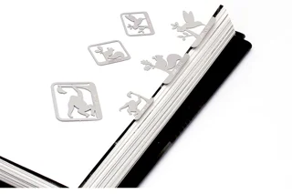 بوکمارک 6 عددی فلزی حيوانات Lazy Smith