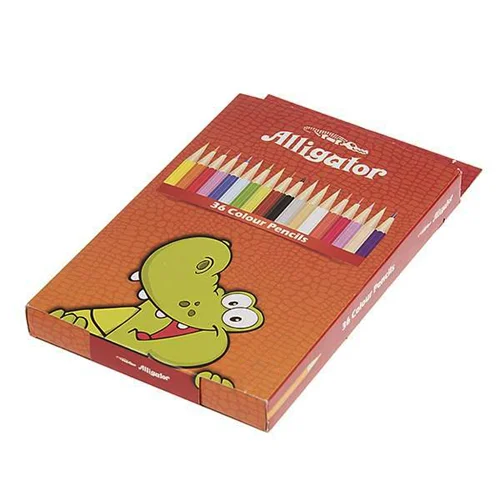 مداد رنگی 36 رنگ جعبه مقوایی سوسمار نشان