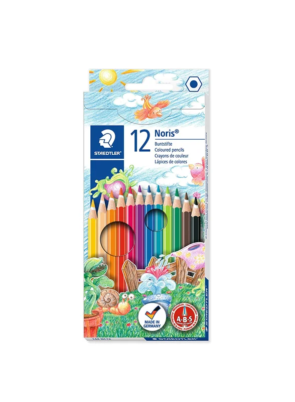 مداد رنگی 12 رنگ جعبه مقوایی استدلر